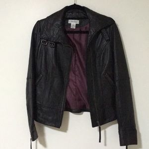 Calvin Klein Leather Jacket (Black)
